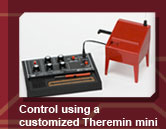 Control using a customized Theremin mini