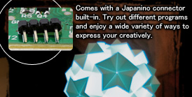 Comes with a Japanino connector built-in. Try out different programs and enjoy a wide variety of ways to express your creatively. 