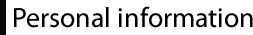 Personal information