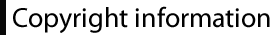 Copyright information