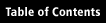 Table of Contents