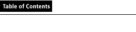 Table of Contents