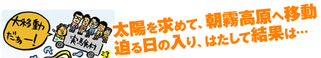 27. 雲の切れ間を待って、撮影開始！  3ミリのピンホールで露光時間は20分。