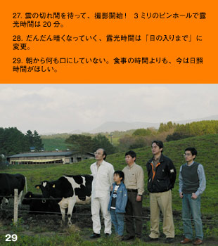 29. 朝から何も口にしていない。食事の時間よりも、今は日照時間がほしい。