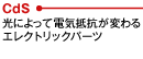 CdS：光によって電気抵抗が変わるエレクトリックパーツ