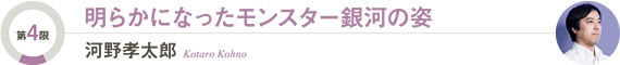 [第4限]明らかになったモンスター銀河の姿／河野孝太郎